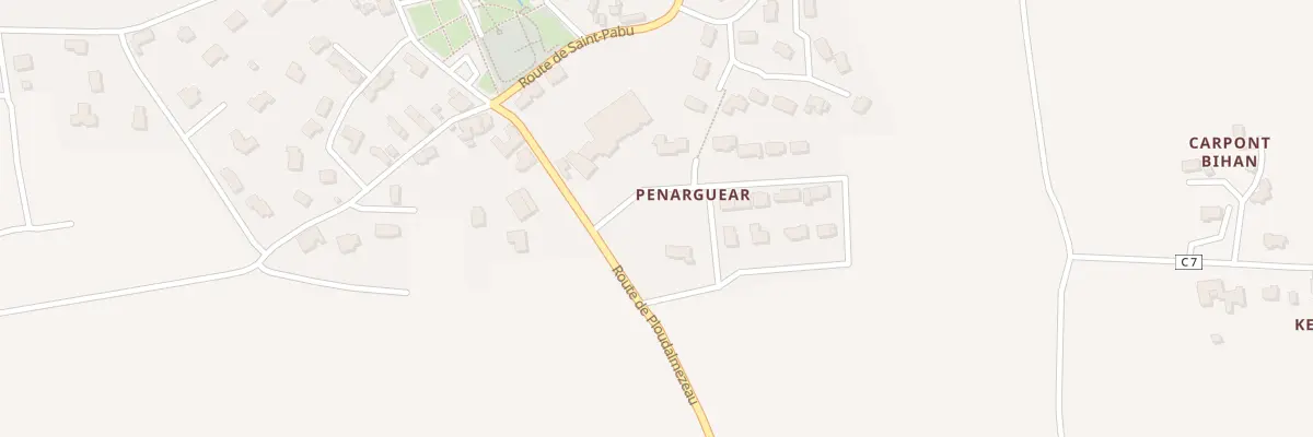 Plan du 3 Rte de Ploudalmézeau à Lampaul-Ploudalmézeau