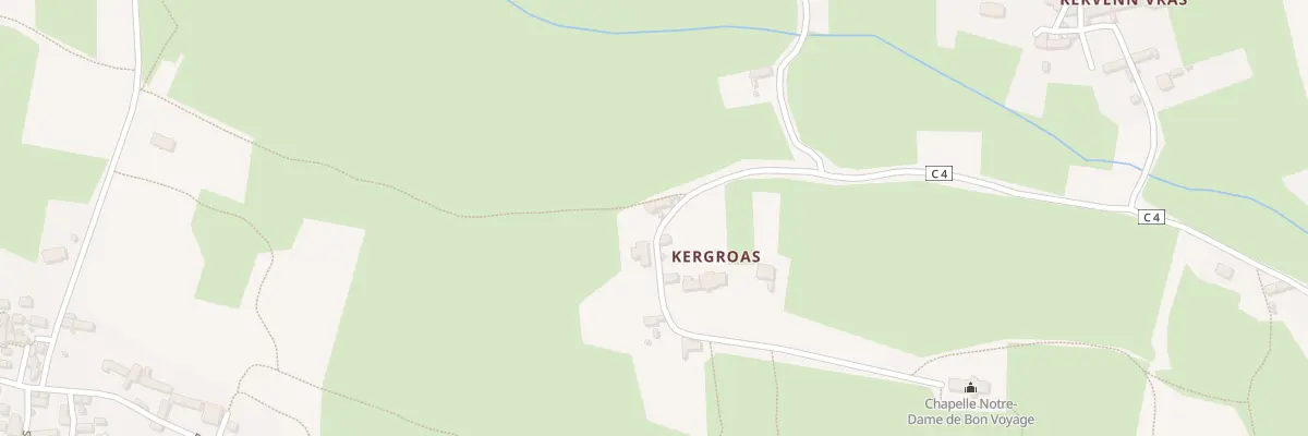 Plan du 4 Kergroas à Plogoff