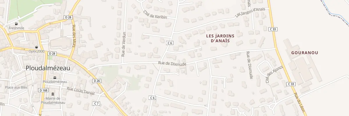 Plan du 12B Rue Dixmude à Ploudalmézeau