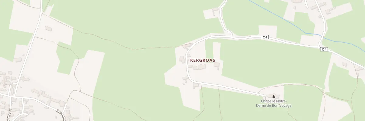 Plan du 6 Kergroas à Plogoff
