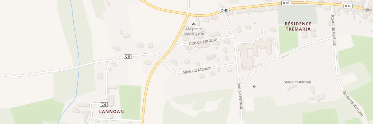 Plan du 8 All du Manoir à Cléden-Cap-Sizun