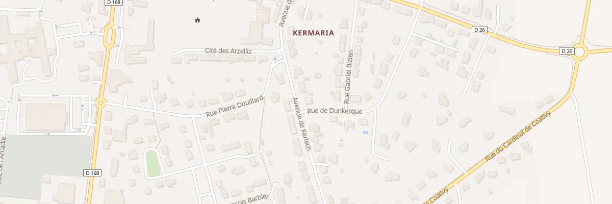 Plan du 14 Av de Kerlech à Ploudalmézeau