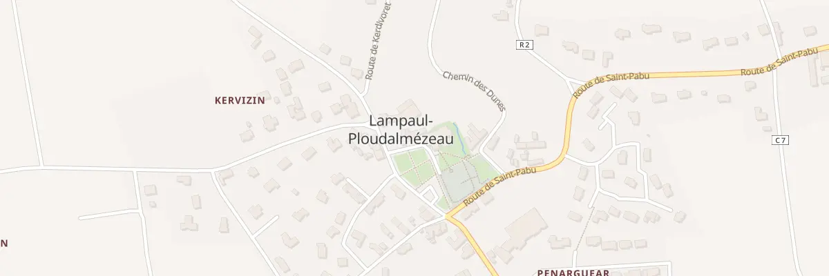 Plan du 9 Pl du Bourg à Lampaul-Ploudalmézeau