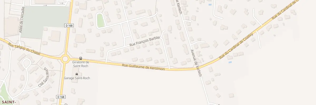Plan du 17 Rue Francois Barbier à Ploudalmézeau