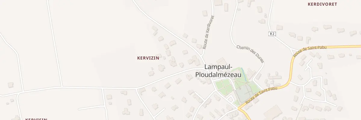 Plan du 4 Rte de Kervizin à Lampaul-Ploudalmézeau