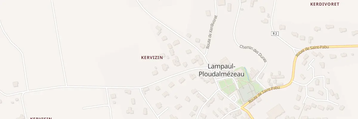 Plan du 6 Rte de Kervizin à Lampaul-Ploudalmézeau