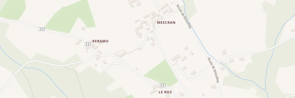 Plan du 38 Mescran à Cléden-Cap-Sizun