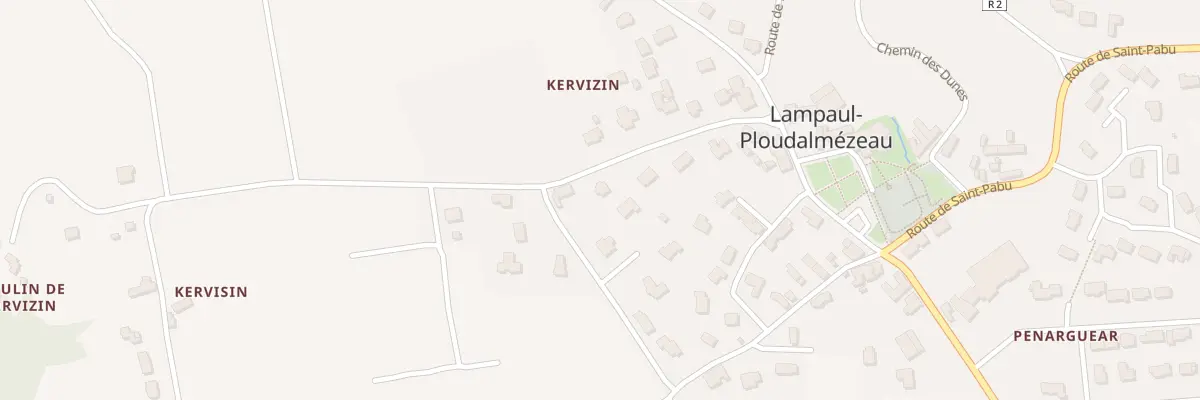 Plan du 11 Rte de Kervizin à Lampaul-Ploudalmézeau