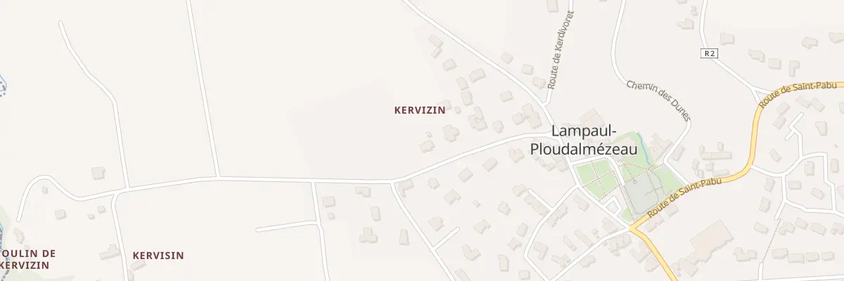 Plan du 12 Rte de Kervizin à Lampaul-Ploudalmézeau