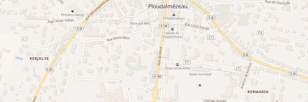 Plan du 21 Rue de Brest à Ploudalmézeau