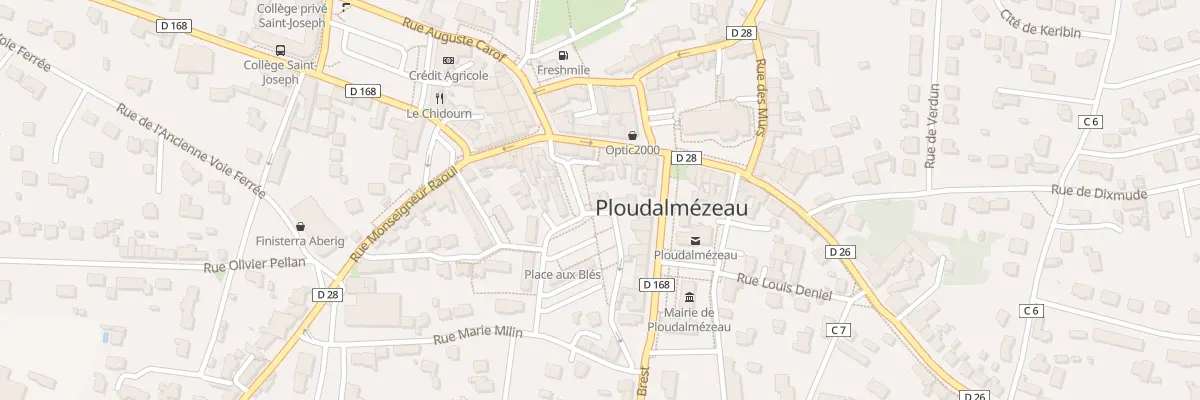Plan du 3 Pl au Ble à Ploudalmézeau