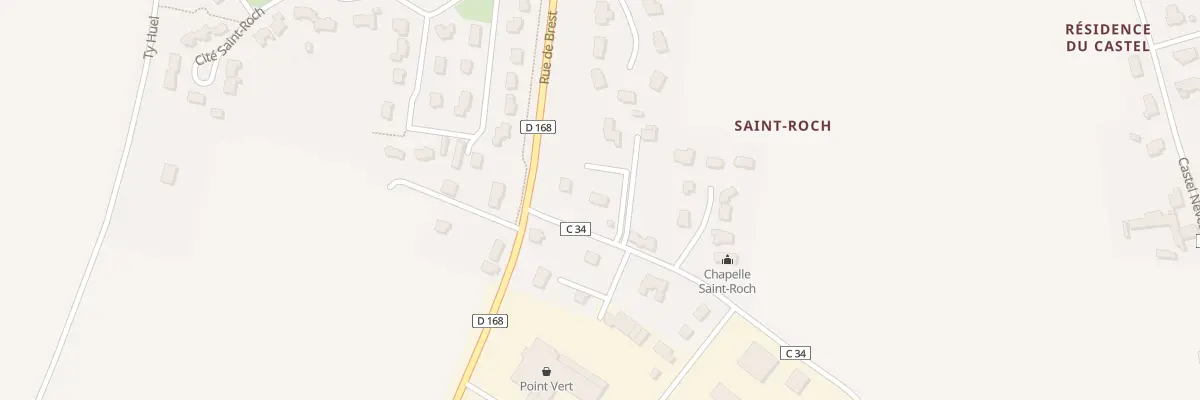 Plan du 3 Che de la Chapelle Saint Roch à Ploudalmézeau