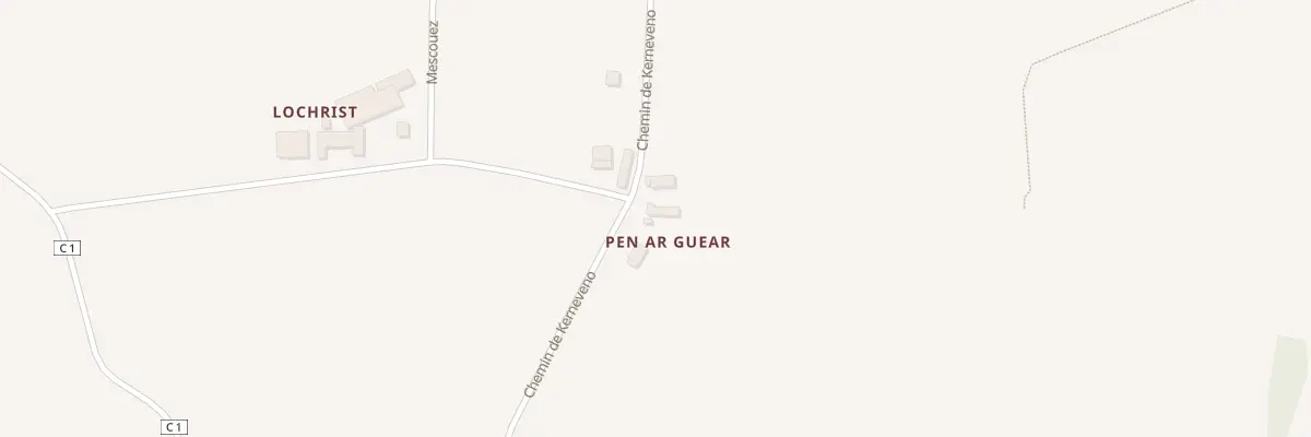 Plan du 60 Pen ar Guéar à Plourin