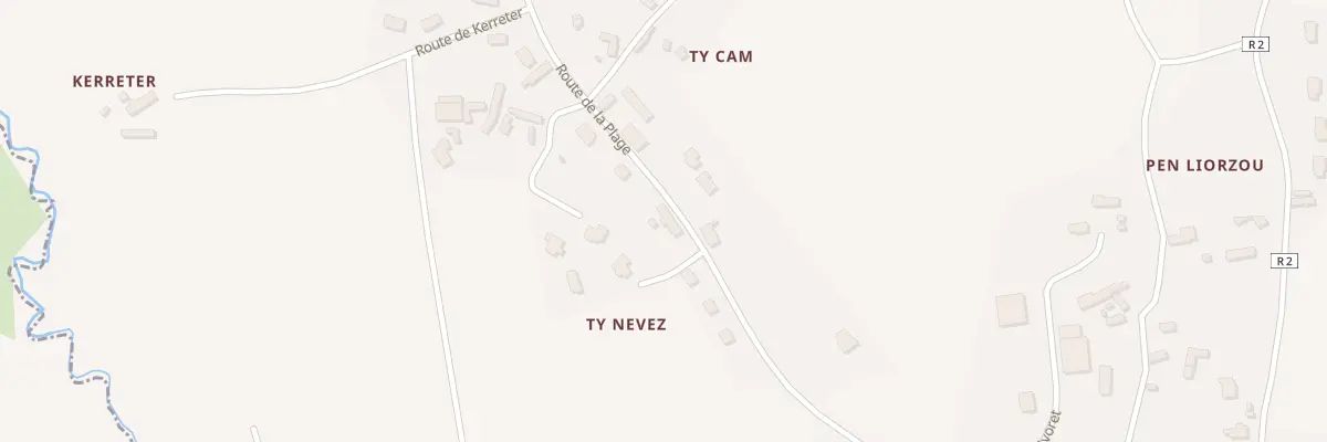 Plan du 21 Rte de la Plage à Lampaul-Ploudalmézeau