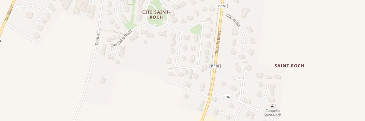 Plan du 54 Cité Saint-Roch à Ploudalmézeau