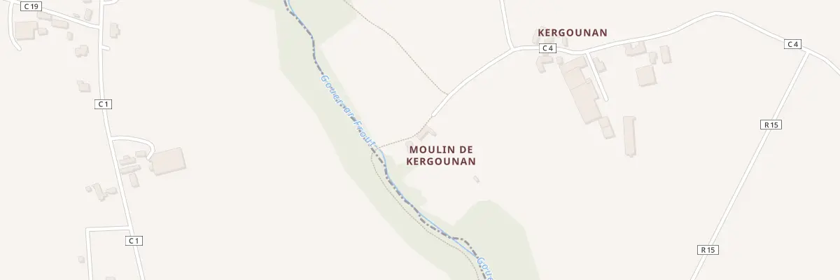 Plan du 66 Moulin de Kergounan à Lampaul-Ploudalmézeau