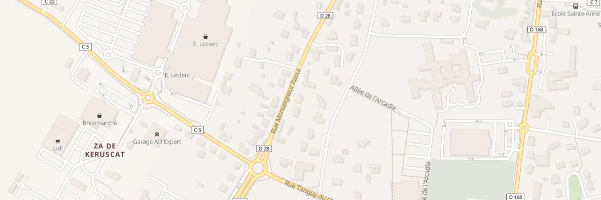 Plan du 42 Rue Monseigneur Raoul à Ploudalmézeau
