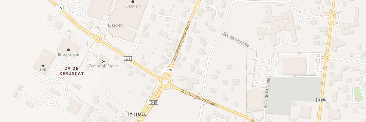 Plan du 46 Rue Monseigneur Raoul à Ploudalmézeau