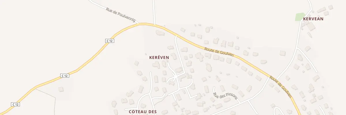 Plan du 1 Rue de Kereven à Locmaria-Plouzané