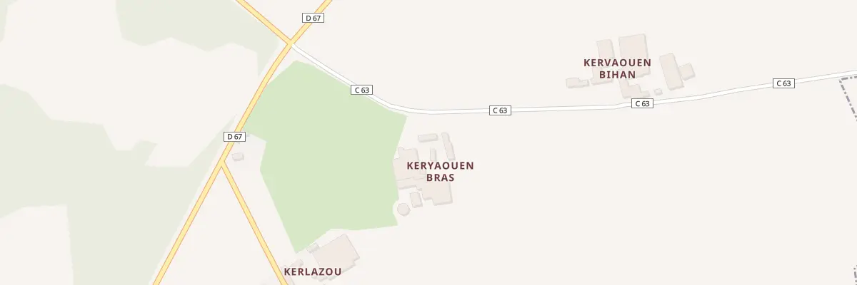 Plan du 180 Keryaouen à Ploumoguer