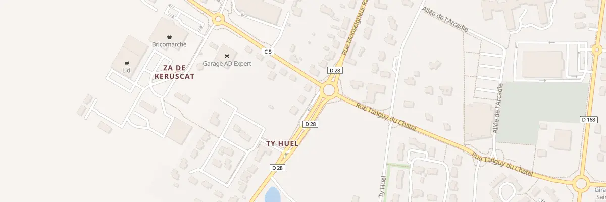 Plan du 67 Rue Monseigneur Raoul à Ploudalmézeau