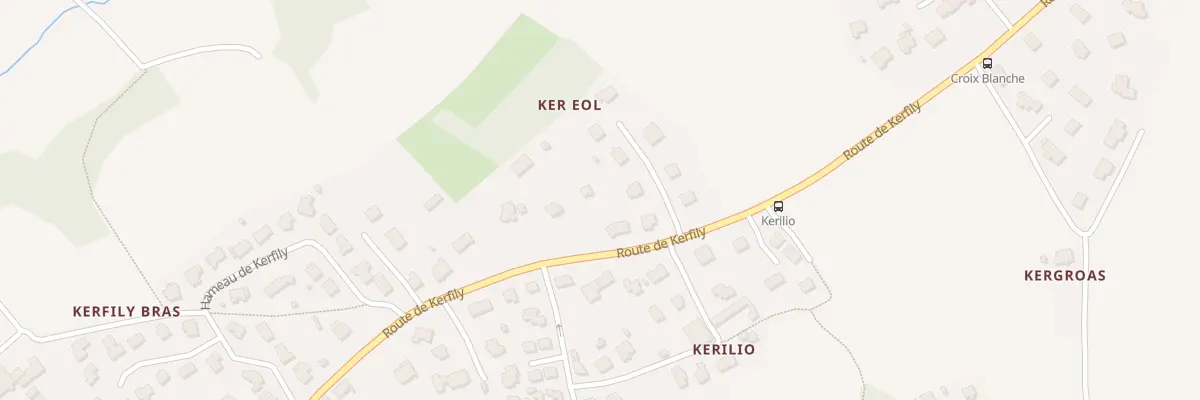 Plan du 89 Rte de Kerfily à Locmaria-Plouzané
