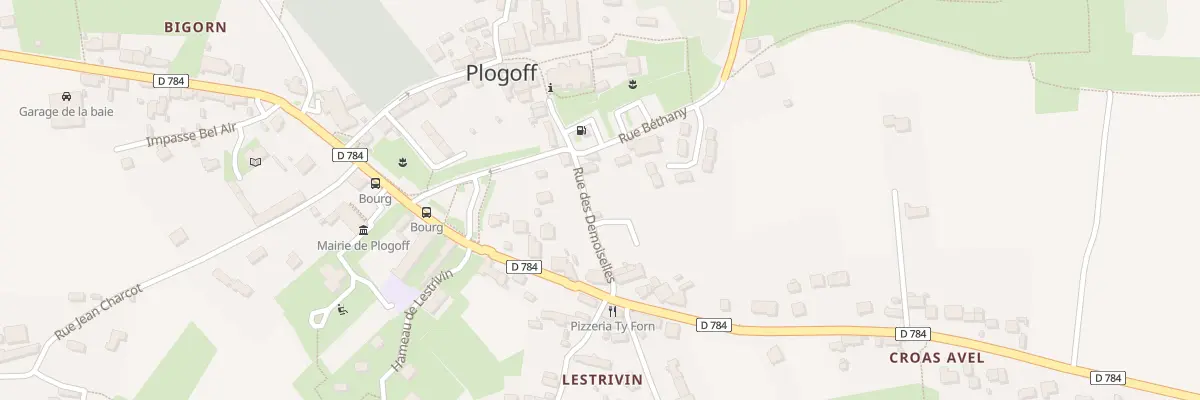 Plan du 5267F Rue des Demoiselles à Plogoff