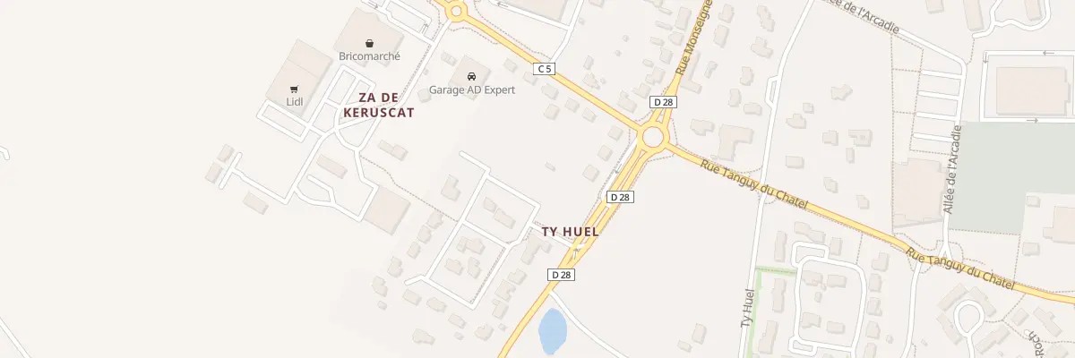 Plan du 24 Keruscat à Ploudalmézeau