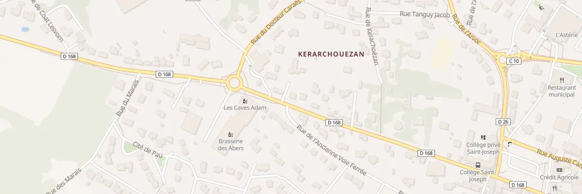 Plan du 31 Rue Joseph Lusven à Ploudalmézeau