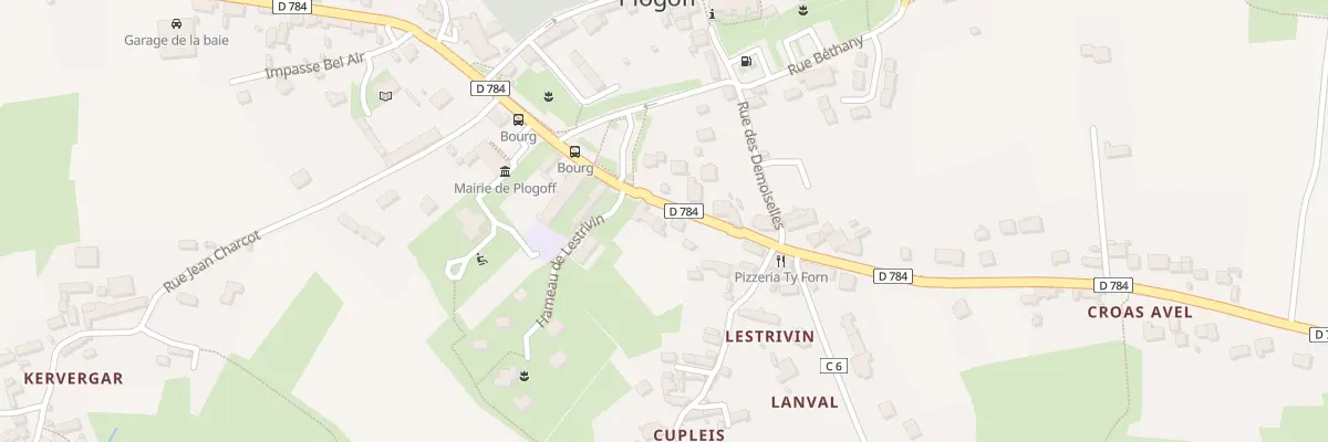 Plan du 370 Lestrivin à Plogoff