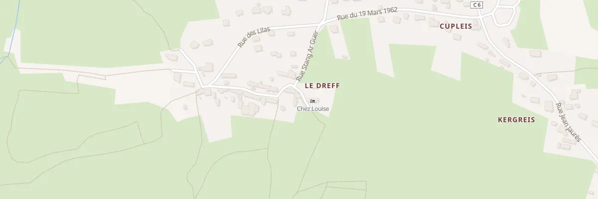 Plan du 2 Imp des Hortensias à Plogoff