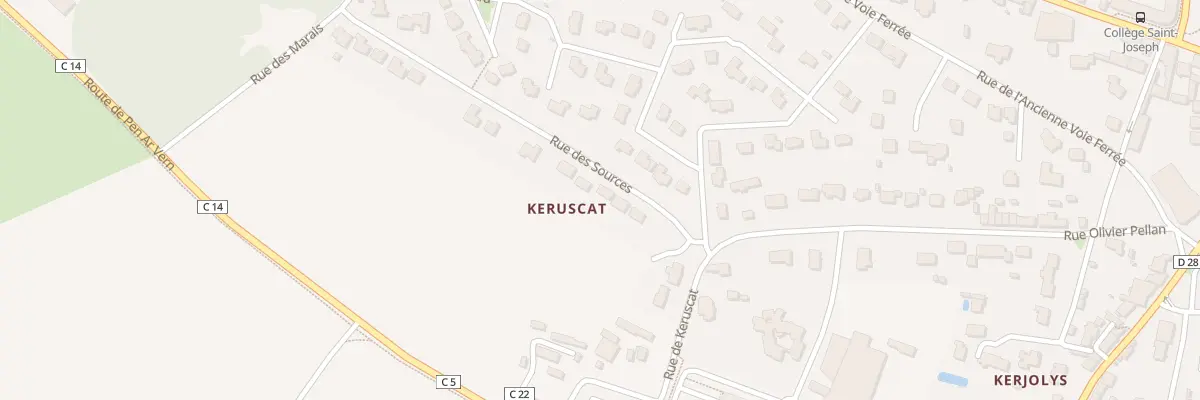 Plan du 15 Rue des Sources à Ploudalmézeau