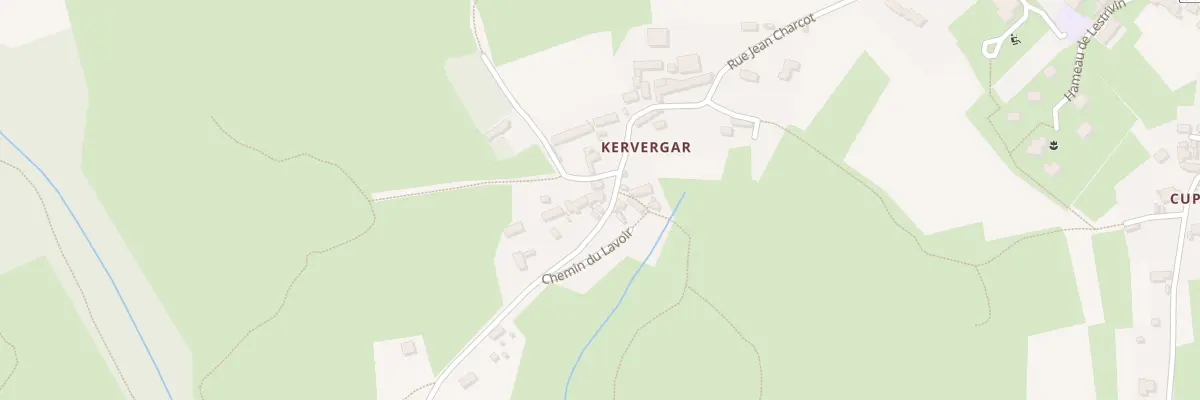Plan du 393 Kervergar à Plogoff