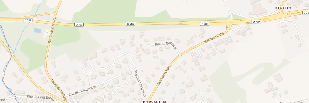 Plan du 6 Rue de Bellevue à Locmaria-Plouzané