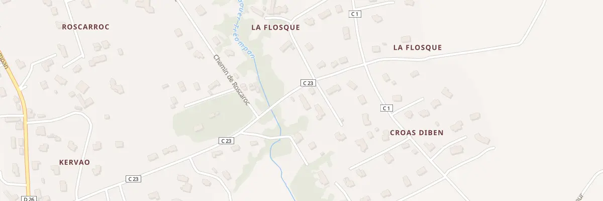 Plan du 12A Che de la Flosque à Ploudalmézeau