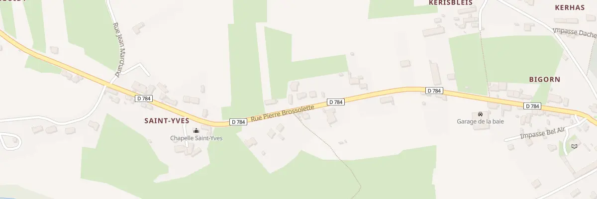 Plan du 67 Saint Yves à Plogoff