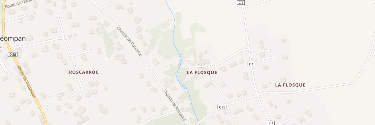 Plan du 771 La Flosque à Ploudalmézeau