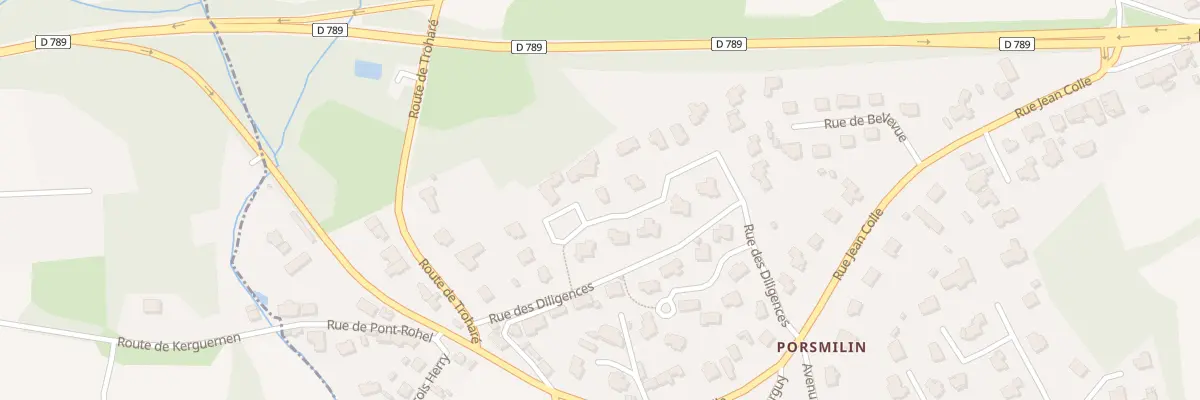 Plan du 10 Rue des Diligences à Locmaria-Plouzané