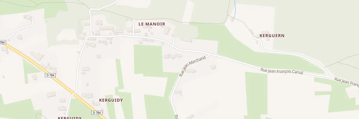 Plan du 86 Rue Jean Marchand à Plogoff