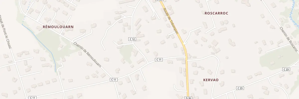 Plan du 4 Che de Treompan à Ploudalmézeau