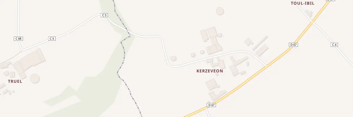 Plan du 5354 Kerzeveon à Locmaria-Plouzané
