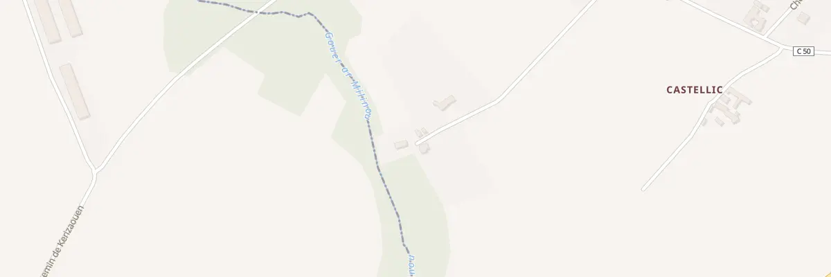 Plan du 1460 Moulin Neuf à Ploudalmézeau