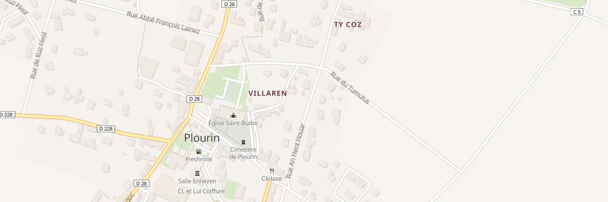 Plan du 6 Rue An Hent Houarn à Plourin