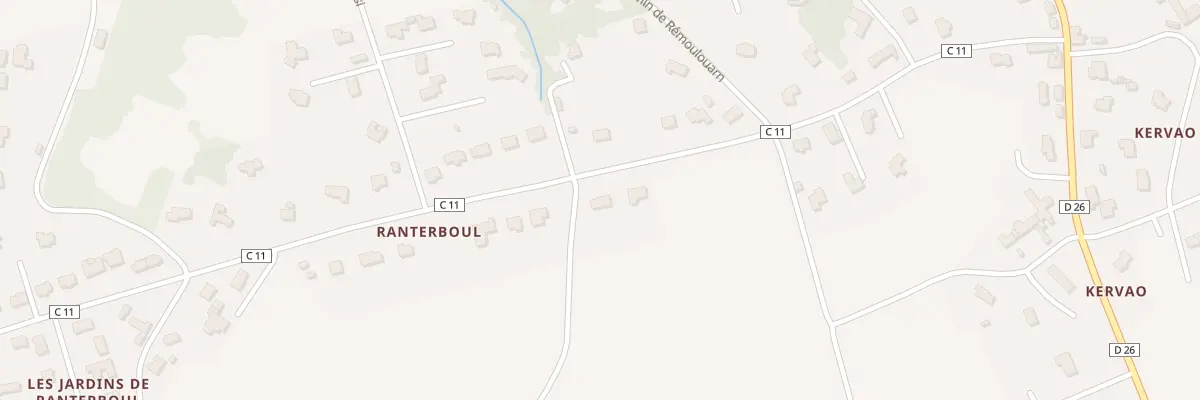 Plan du 48 Rue de Ranterboul à Ploudalmézeau