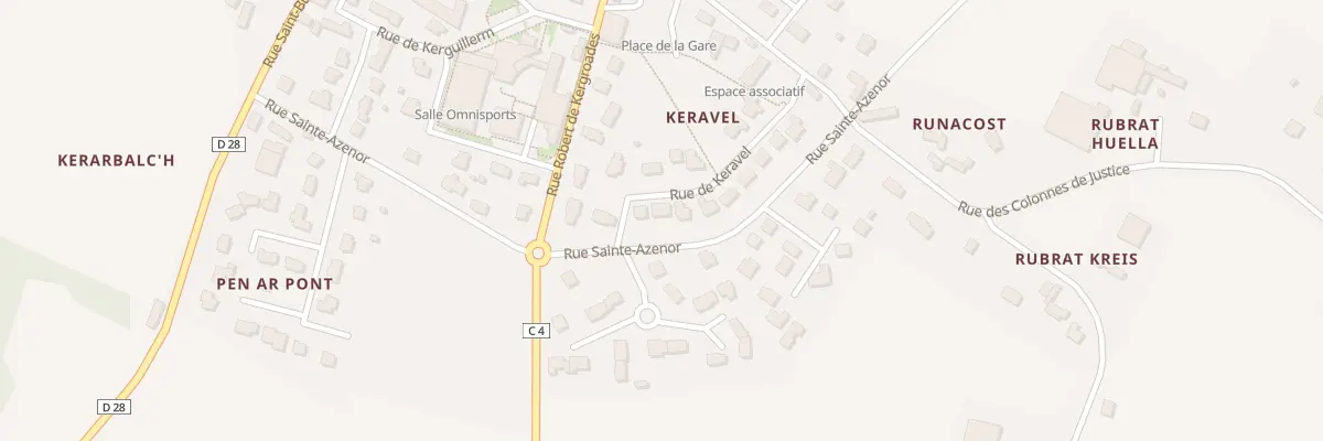 Plan du 3 Rue de Keravel à Plourin