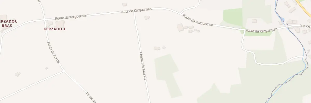 Plan du 60 Che de Mez Lia à Plougonvelin