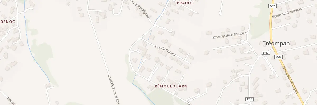 Plan du 3 Rue du Ponant à Ploudalmézeau