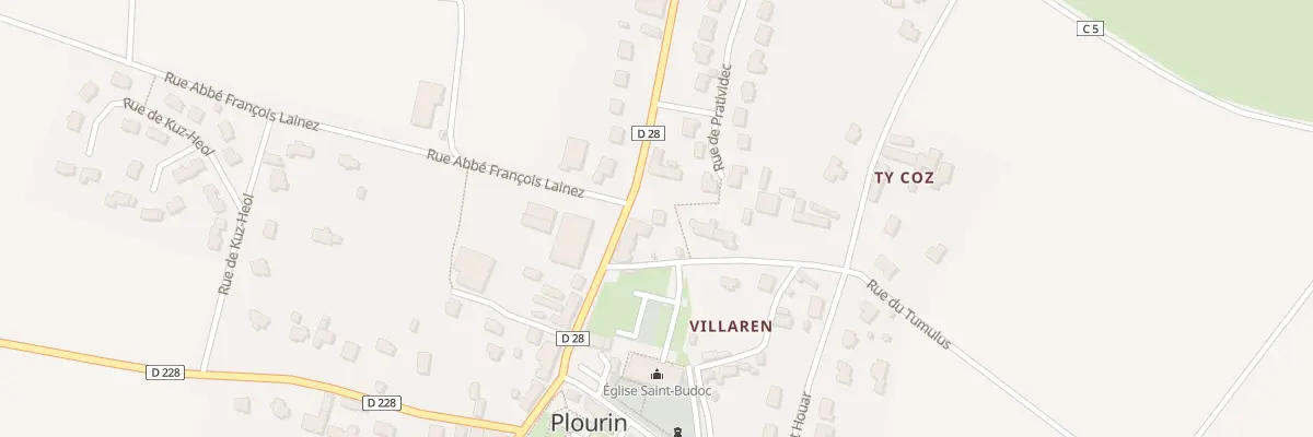 Plan du 4 Rue Saint Budoc à Plourin