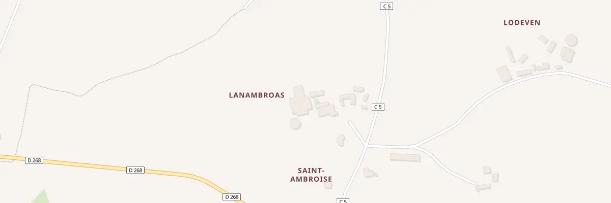 Plan du 30 Lanambroas à Brélès