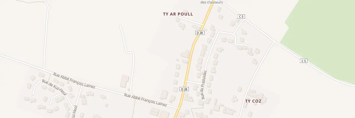 Plan du 17 Rue Saint Budoc à Plourin